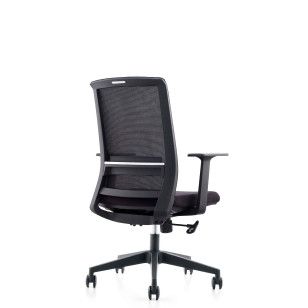 鍍鉻底座黑色網狀接待會議訪客椅AS-6212B